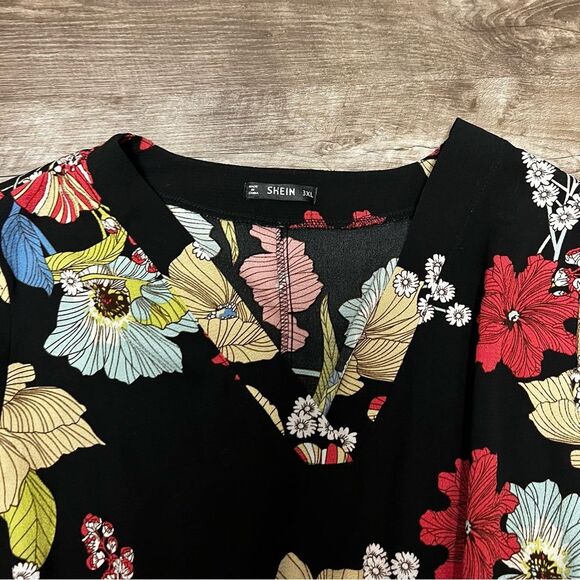 Shein Plus Size Long Floral Dress Size 3XL - Picture 7 of 11